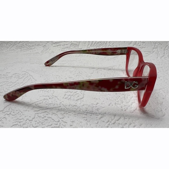 Dolce & Gabbana Opal Red Floral Print Eyeglass‎ Frame - Picture 4 of 11